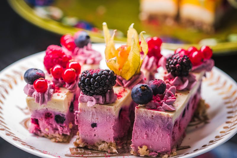 Zupas Fresh Berry Cheesecake slice